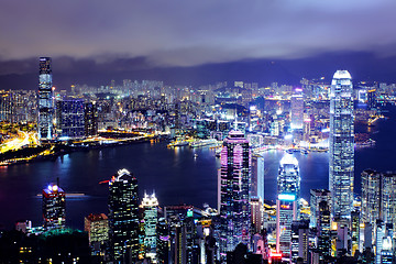 Image showing Hong Kong cityscape at night