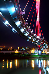 Image showing bridge at night in Taiwan