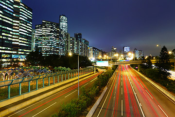 Image showing traffic in downtown