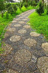 Image showing path in chinese garden