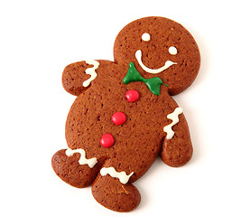 Image showing gingerbread man cookie