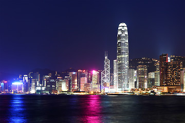 Image showing Hong Kong cityscape at night