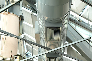 Image showing ventilation pipe of air condition