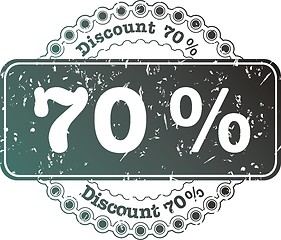 Image showing Stamp Discount seventy percent