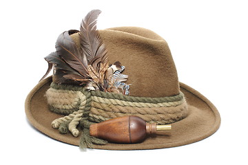 Image showing hunting hat and game call