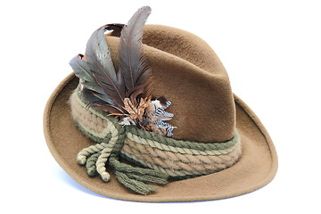 Image showing traditional decorated hunting hat