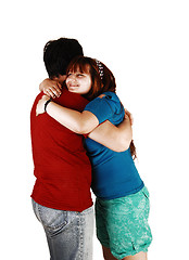 Image showing Young couple hugging.