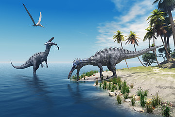 Image showing Suchomimus Dinosaurs