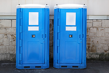 Image showing Portable toilets