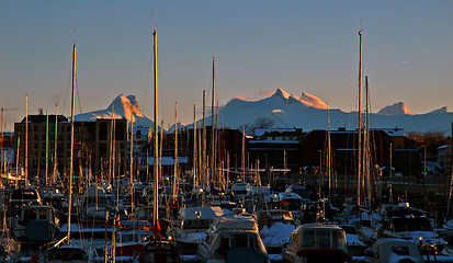 Image showing Bodø small boats harbour