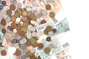 Image showing czech money background