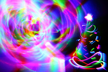 Image showing abstract xmas background 