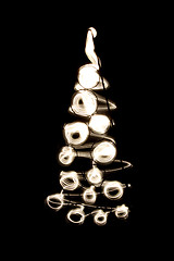 Image showing xmas tree from the light
