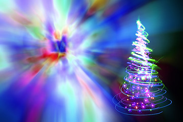 Image showing abstract xmas background 
