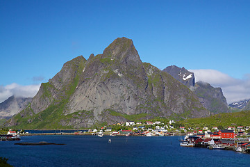 Image showing Picturesque town of Reine