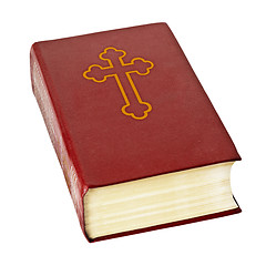 Image showing Holy bible book on white background