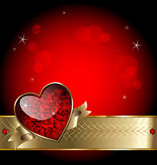 Image showing Luxurious vector romantic background