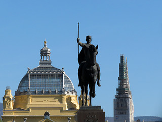 Image showing Three landmark or sign in Zagreb