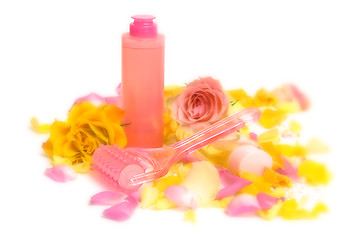 Image showing Pink cosmetics