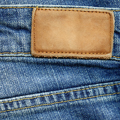 Image showing Jeans label