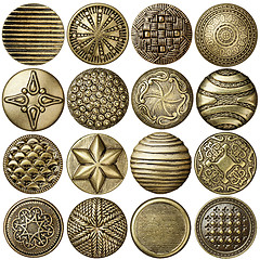 Image showing Bronze buttons