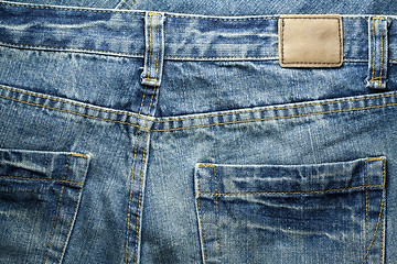 Image showing Jeans label