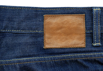 Image showing Jeans label