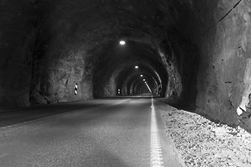 Image showing tunnel for cars in norway, europe