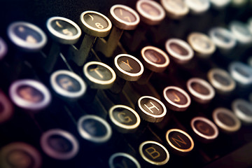 Image showing Typewriter keyboard