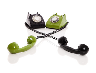 Image showing Vintage phones