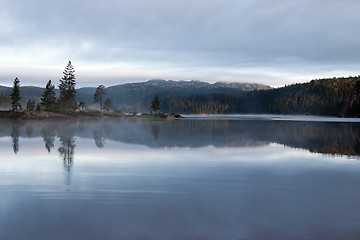 Image showing Dusk by the lake