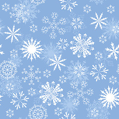 Image showing seamless snowflakes background