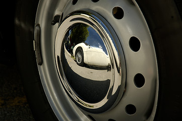 Image showing Hubcap Reflection