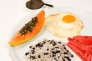 Image showing Central American breakfast