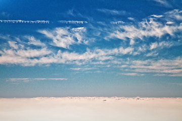 Image showing Between the clouds