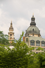 Image showing dome architecture Budapest Hungary outdoor landscape Erzsébet Sq