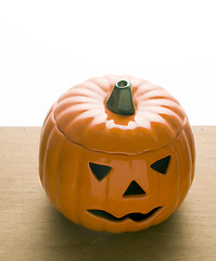 Image showing ceramic pumpkin Jack o' Lantern  Halloween 