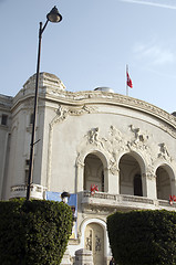 Image showing The Municipal Theater Art Noveau style Avenue Habib Bourguiba Tu