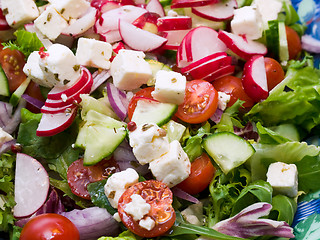 Image showing Salad with feta cheese