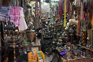 Image showing Jerusalem, Antiques shop in the souq of the Muslim Quarter