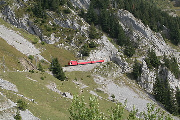 Image showing Alpine railway