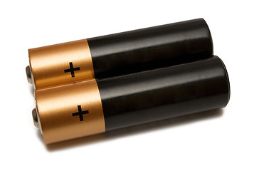 Image showing Lying AA Batteries