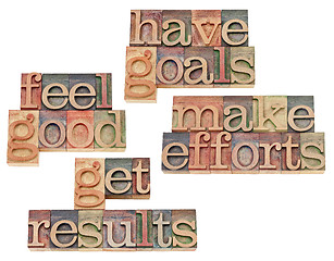 Image showing goals, efforts, results, feeling good