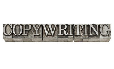 Image showing copywriting in metal type
