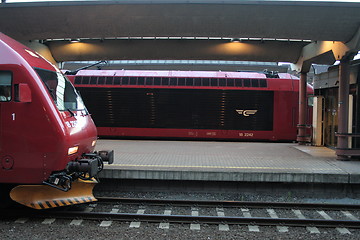 Image showing Two locomotives