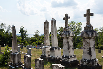 Image showing Graves at St Ignatius church Maryland