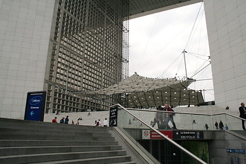 Image showing Grande Arch at la Défense, detail