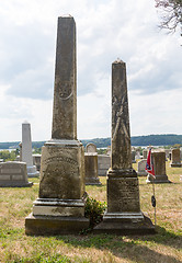 Image showing Graves at St Ignatius church Maryland