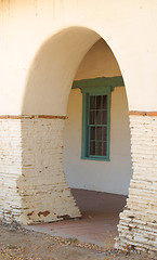 Image showing Archway at the San Juan Bautista Mission