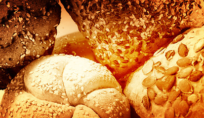 Image showing Assortment of baked bread